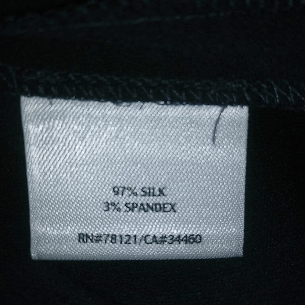 Eileen Fisher S 29x29 Silk Spandex Darkest Navy Formal Pants Petite - Picture 7 of 8